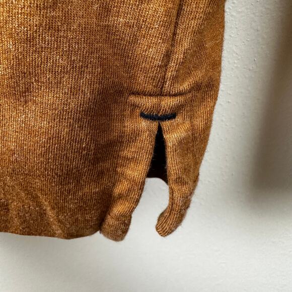 L.L. Bean Men's Shirt Allagash Henley Snap Pullover Coolmax Dark Mustard Sz XL - Picture 6 of 9